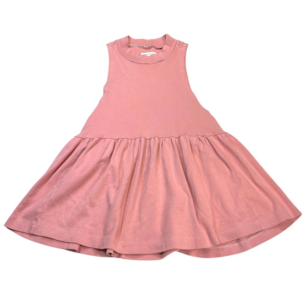 Urban Outfitters Babydoll Tank Top Women Small Pink Sleeveless Mock Neck